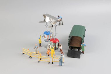 Teleferik sitesinde ile Mini figür