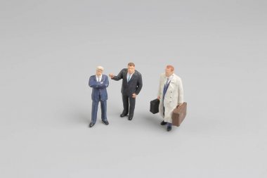Grup Minia ture insanlar iş adamı ayakta