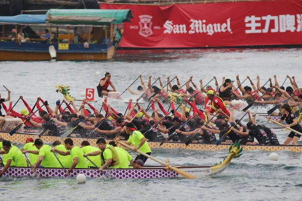 Verão do Carnaval de Hong Kong Dragon Boat — Fotografia de Stock