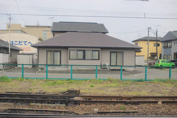 Vue express du train de Sapporo et Asahikawa — Photo