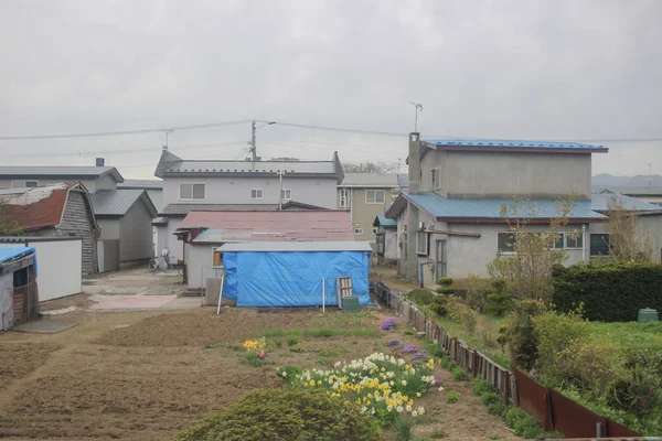 Sneltrein weergave van Sapporo en Asahikawa — Stockfoto