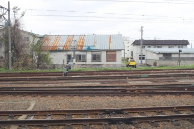 Sapporo ve Asahikawa hızlı tren görünümü