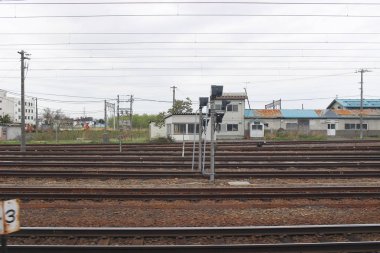 Sapporo ve Asahikawa hızlı tren görünümü
