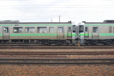 Sapporo ve Asahikawa hızlı tren görünümü