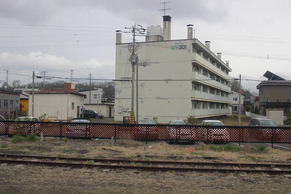 Express train view of  Sapporo and Asahikawa — Stock Photo, Image