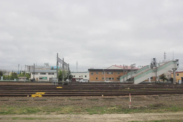 Vue express du train de Sapporo et Asahikawa — Photo