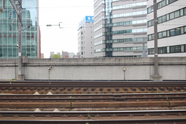 Vue express du train de Sapporo et Asahikawa — Photo