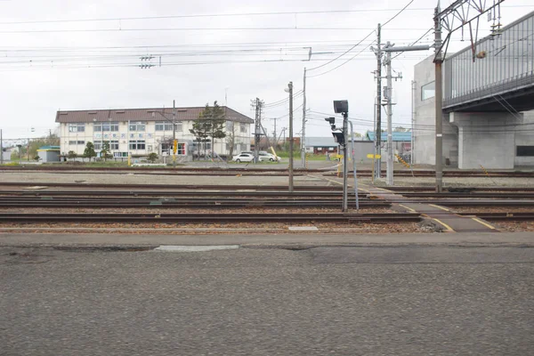 Vista treno espresso di Sapporo e Asahikawa — Foto Stock