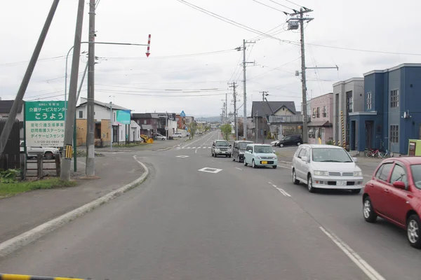 Tren expreso vista de Sapporo y Asahikawa — Foto de Stock