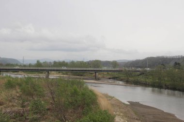 Sapporo ve Asahikawa hızlı tren görünümü