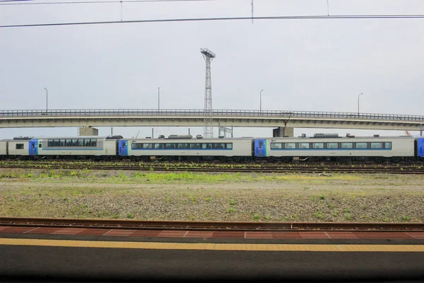 Sneltrein weergave van Sapporo en Asahikawa — Stockfoto