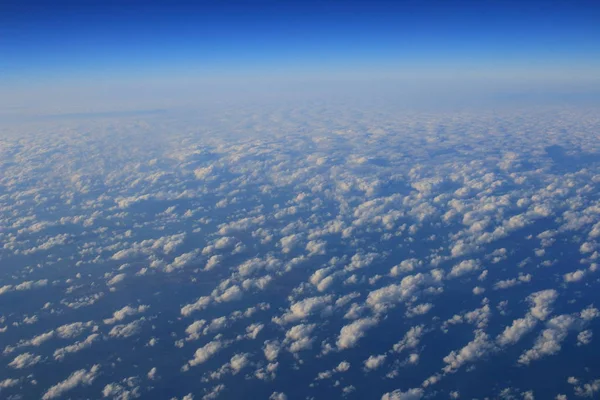 Blue Cloud was taken on a plane for background — Stock Photo, Image