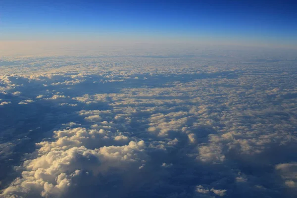 Blue Cloud was taken on a plane for background — Stock Photo, Image