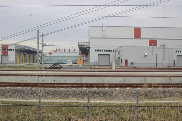 Pociąg ekspresowy widok Sapporo i Asahikawa — Zdjęcie stockowe