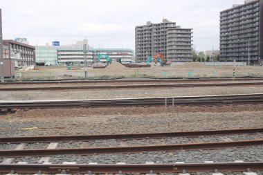 Sapporo ve Asahikawa hızlı tren görünümü
