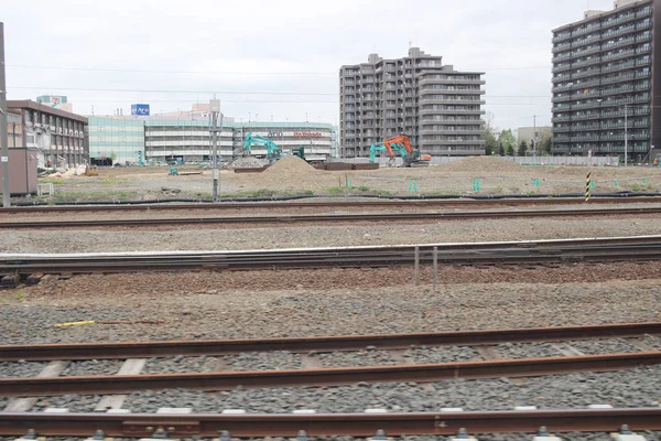 Vista expressa do trem de Sapporo e Asahikawa — Fotografia de Stock