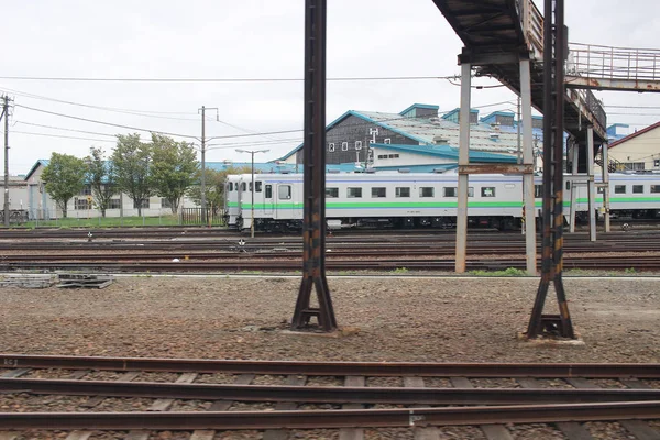 Vista treno espresso di Sapporo e Asahikawa — Foto Stock
