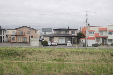 Sapporo ve Asahikawa hızlı tren görünümü