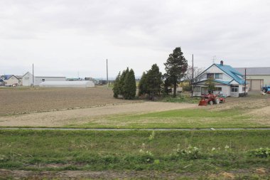 Sapporo ve Asahikawa hızlı tren görünümü