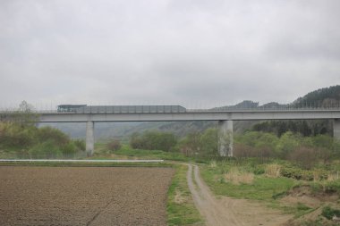 Sapporo ve Asahikawa hızlı tren görünümü