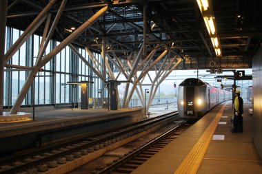 Asahikawa istasyonu. Hokkaido, Japonya 
