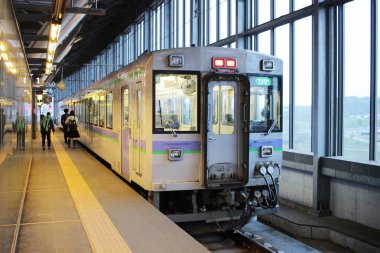 Asahikawa istasyonu. Hokkaido, Japonya 