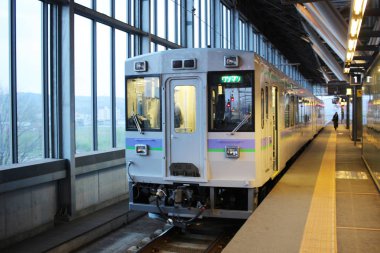 Asahikawa istasyonu. Hokkaido, Japonya 