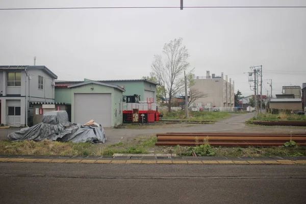 Sneltrein weergave van Sapporo en Asahikawa — Stockfoto