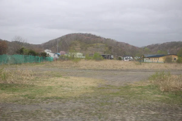 Expresní vlak pohled Sapporo a Asahikawa — Stock fotografie