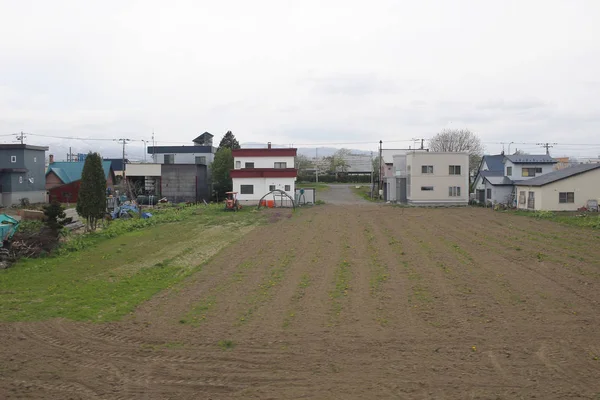 Vue express du train de Sapporo et Asahikawa — Photo