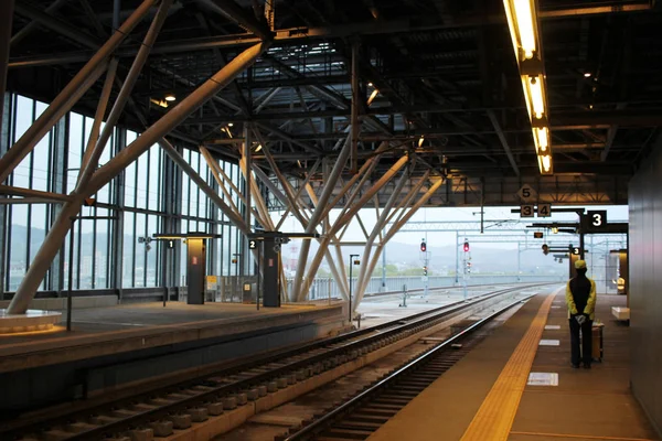 A estação de Asahikawa HOKKAIDO, JAPÃO — Fotografia de Stock