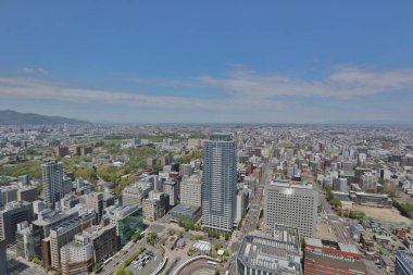 Sapporo, Hokkaido jp havadan görünümü