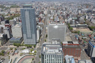 Sapporo, Hokkaido jp havadan görünümü