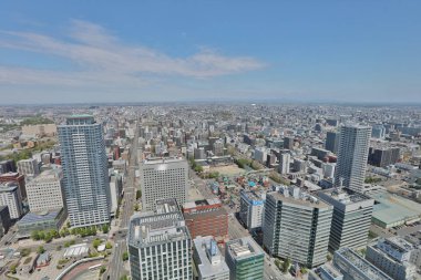 Sapporo, Hokkaido jp havadan görünümü