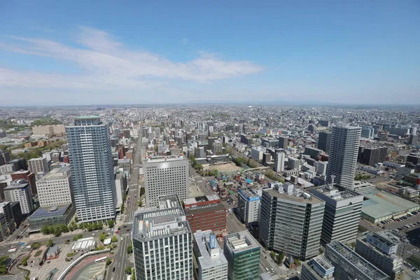 La Vista aérea en SAPPORO, HOKKAIDO jp — Foto de Stock