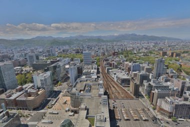 Sapporo, Hokkaido jp havadan görünümü