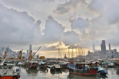 Causeway Bay tayfun Shelter.2017 görünümünü