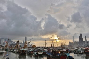 Causeway Bay tayfun Shelter.2017 görünümünü