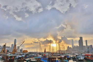 Causeway Bay tayfun Shelter.2017 görünümünü