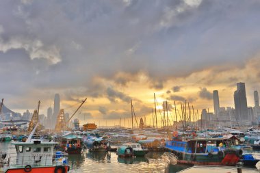 Causeway Bay tayfun Shelter.2017 görünümünü