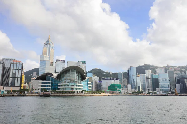 Hong Kong Limanı gün zaman 2017 — Stok fotoğraf