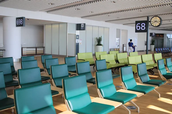 Cadeira no Novo Aeroporto de Chitose Chitose Hokkaido Japão — Fotografia de Stock