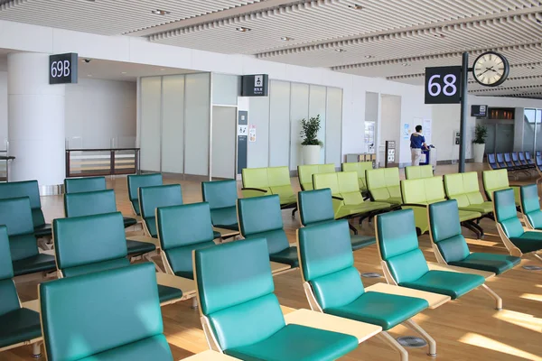 Stoel in nieuwe Chitose luchthaven Chitose Hokkaido Japan — Stockfoto