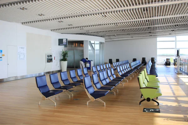 Chair in New Chitose airport Chitose Hokkaido Japan — Stock Photo, Image