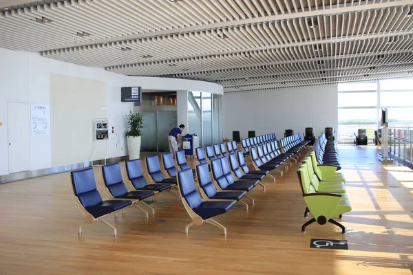 Krzesło w nowe Chitose airport Chitose Hokkaido Japonia — Zdjęcie stockowe