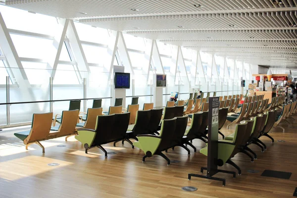 Chair in New Chitose airport Chitose Hokkaido Japan — Stock Photo, Image