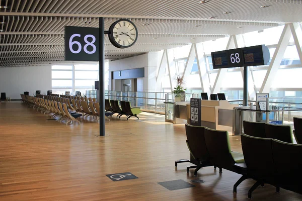 Chair in New Chitose airport Chitose Hokkaido Japan — Stock Photo, Image