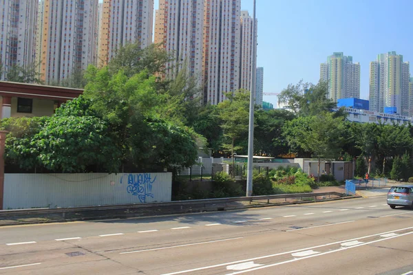 Road, highway bij hong kong — Stockfoto