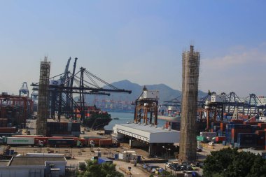 kapsayıcılar içinde hong kong kwai chung konteyner terminali