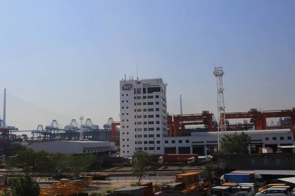 Containers em Hong Kong Kwai Chung Container Terminal — Fotografia de Stock